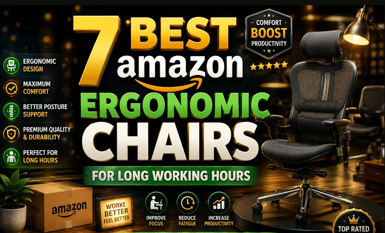 7 Best Amazon Ergonomic Chairs for Long Working Hours (2026 Honest Review)