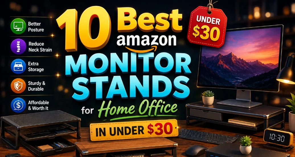 10 Best Amazon Monitor Stands for Home Office in Under 30$