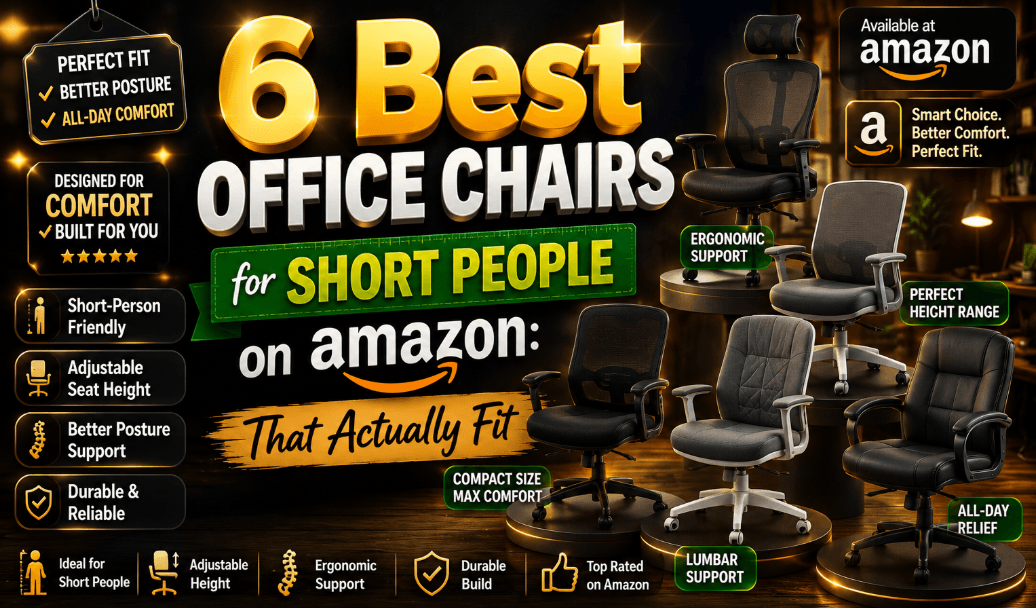 6 Best Office Chairs for Short People on Amazon: That Actually Fit