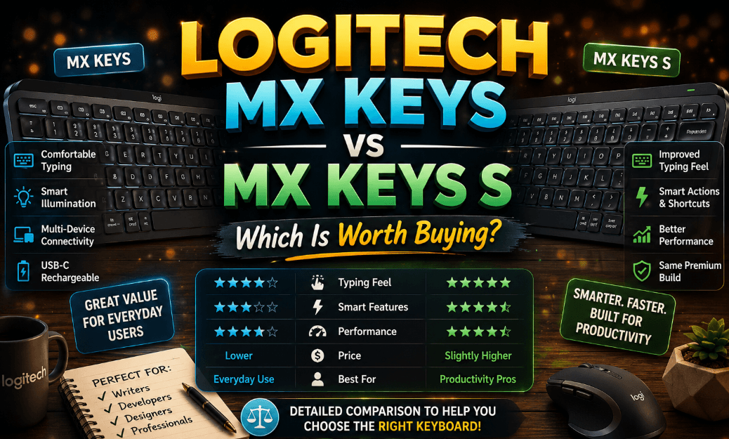 Logitech MX Keys vs MX Keys S Keyboard — Which Is Best?
