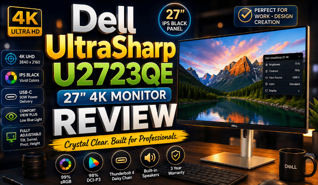 Dell UltraSharp U2723QE 27" 4K Monitor Review