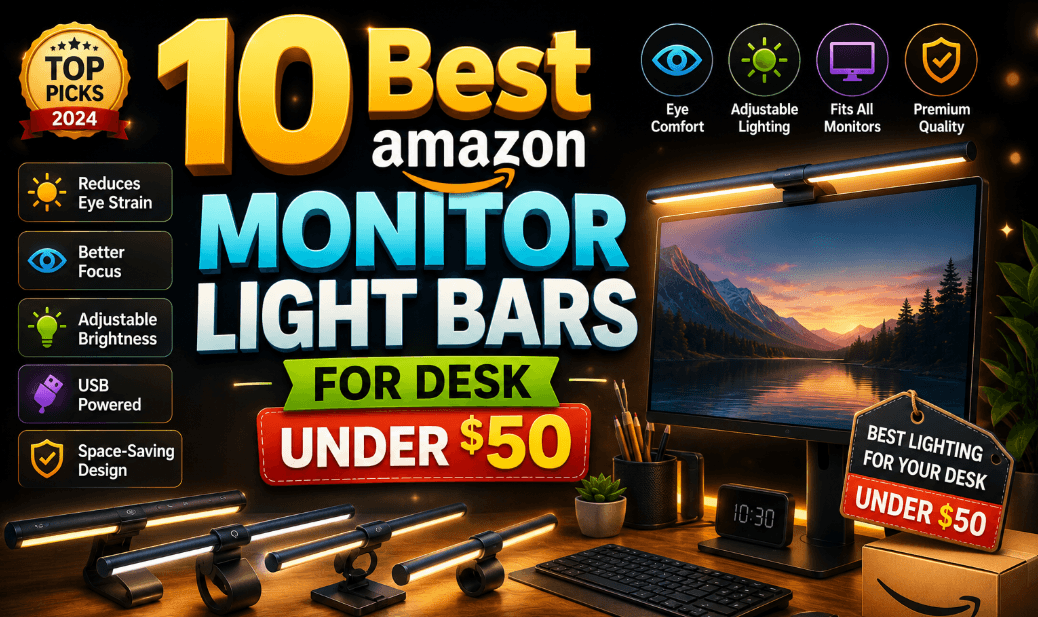 10 Best Amazon Monitor Light Bars for Desk Under $50