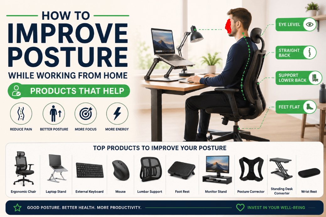 How to Improve Posture While Working From Home — Products That Help