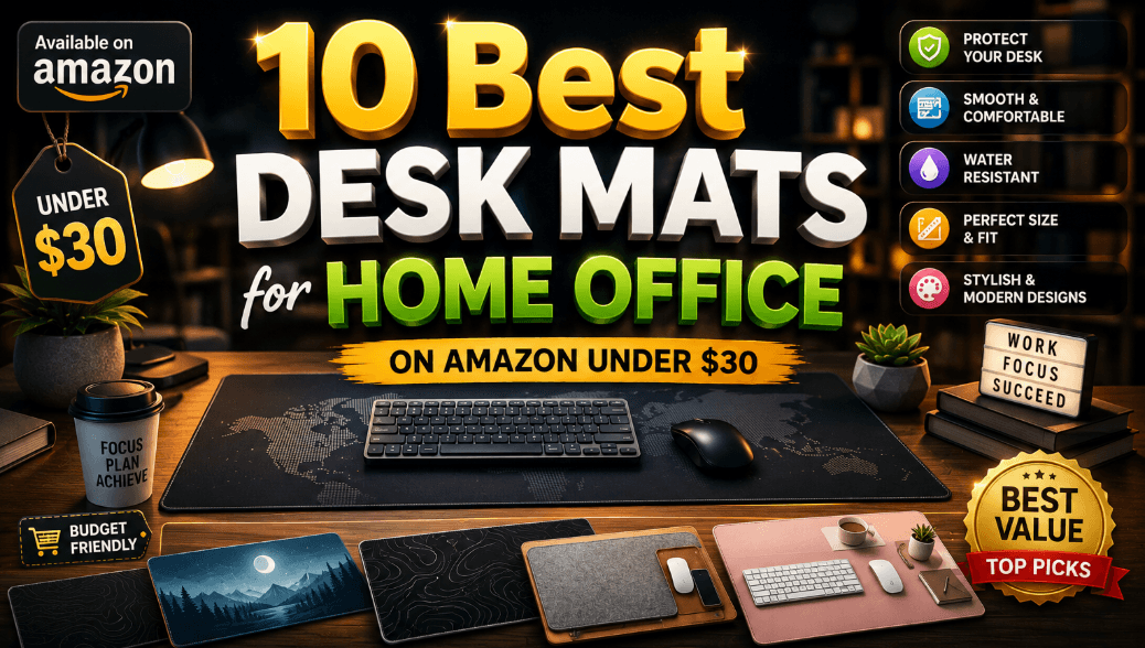 10 Best Desk Mats for Home Office on Amazon Under $3