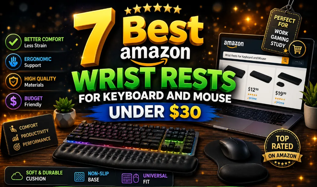 7 Best Amazon Wrist Rests for Keyboard and Mouse Under $30 in 2026