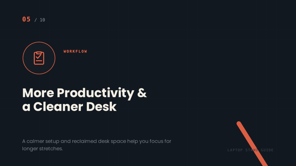 Increased Productivity and a Cleaner Desk Setup