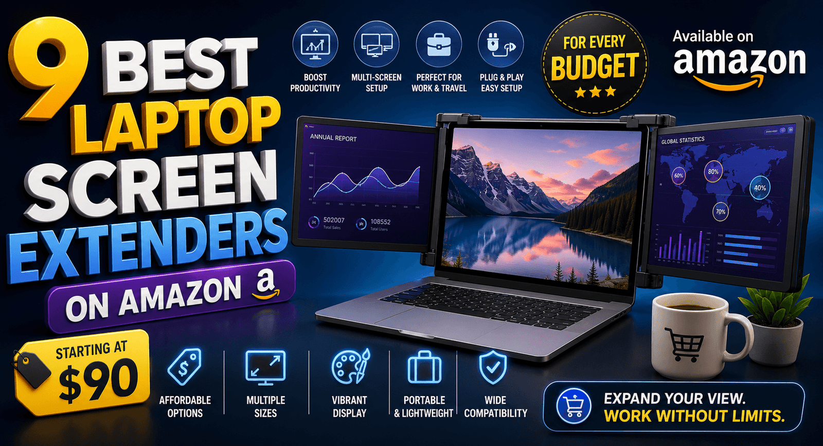 9 Best Laptop Screen Extenders on Amazon for Every Budget (Starting at $90)