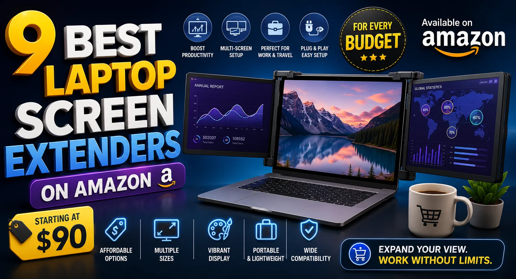 9 Best Laptop Screen Extenders on Amazon for Every Budget (Starting at $90)