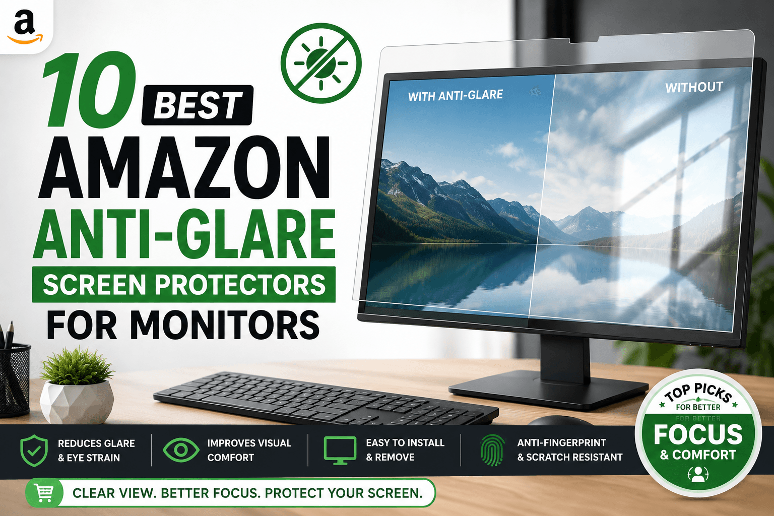 10 Best Amazon Anti-Glare Screen Protectors for Monitors