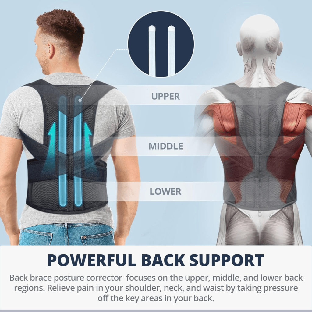 9. Posture-Correcting Kinesiology Tape — Best Low-Profile, No-Bulk Option