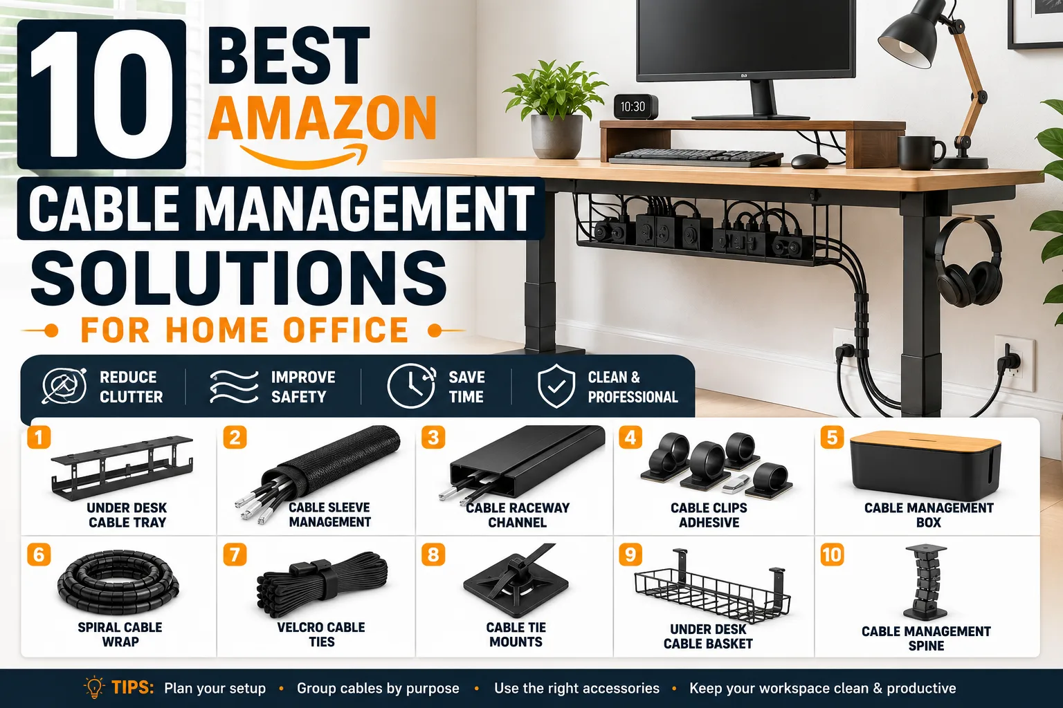 Best Amazon Cable Management Solutions for Home Office (2026 Honest Review)