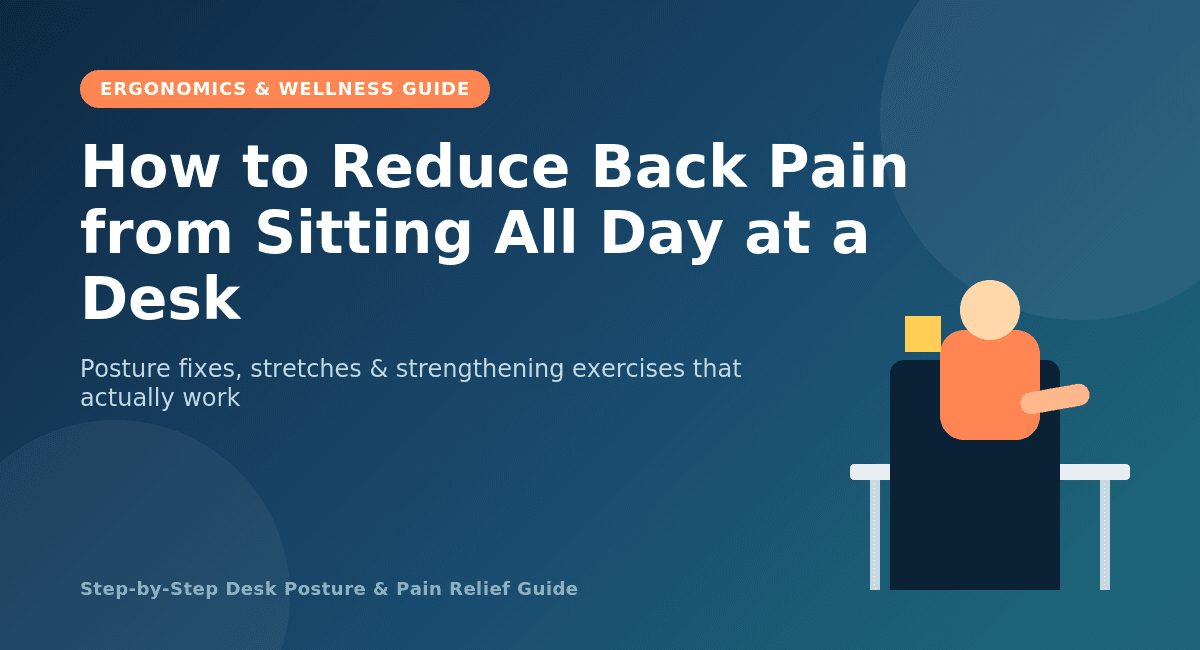 How to Reduce Back Pain from Sitting All Day at a Desk