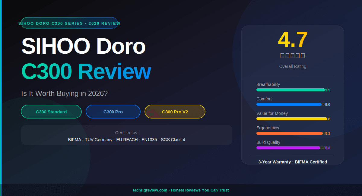SIHOO Doro C300 Chairs Review — Is It Worth Buying in 2026?