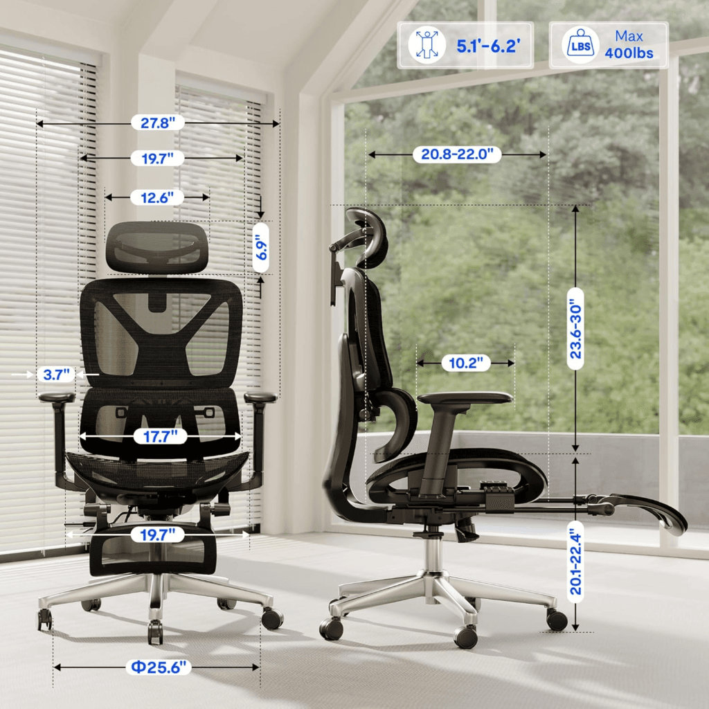 5. FLEXISPOT ErgoX with Footrest — Best Built-In Footrest Solution