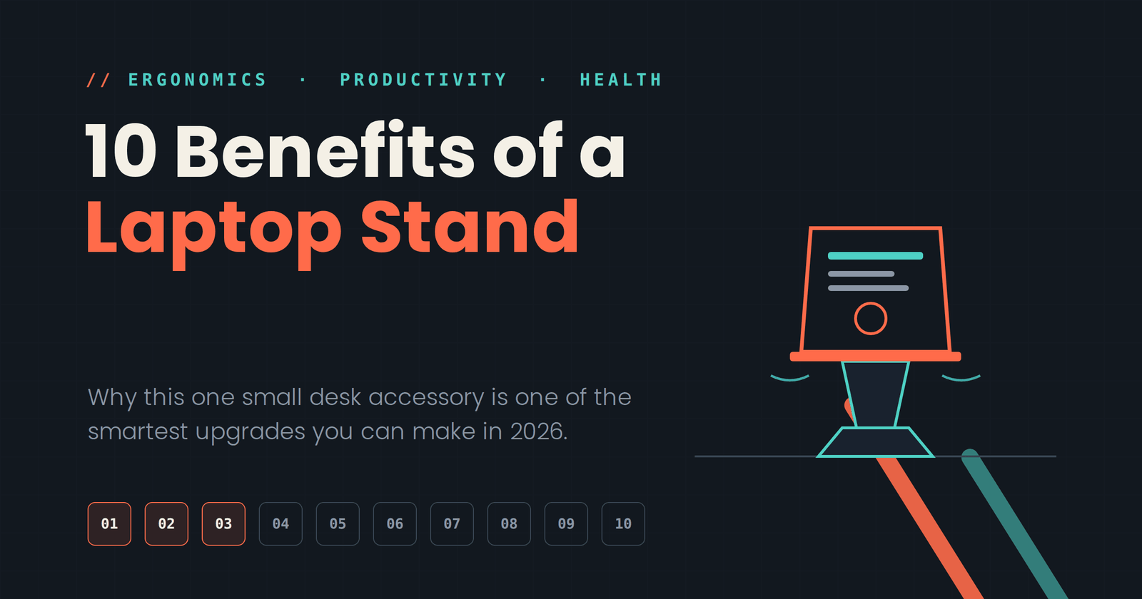 10 Benefits of A Laptop Stand: Why You Need One?