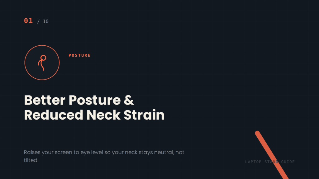 Better Posture and Reduced Neck Strain