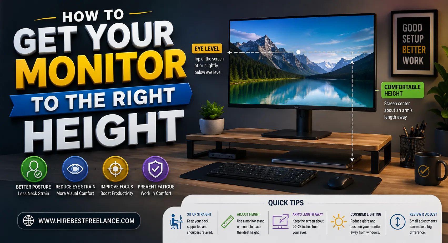 How to Get Your Monitor to the Right Height 2026