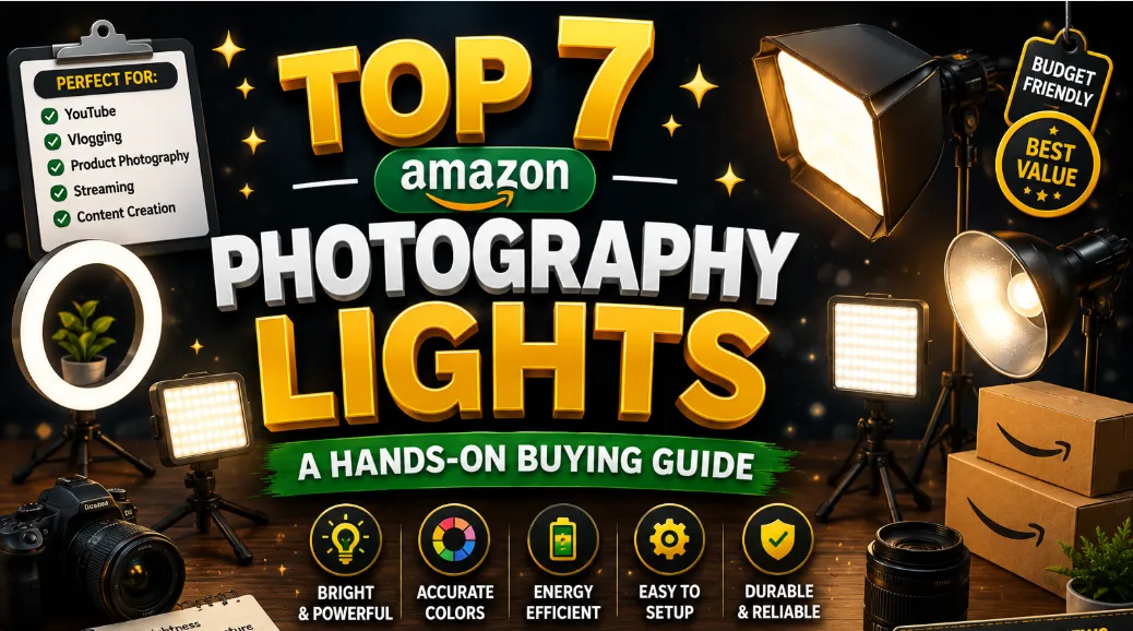 Top 7 Amazon Photography Lights: A Hands-On Buying Guide for 2026