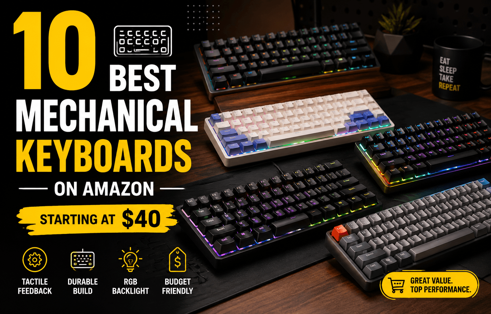 10 Best Mechanical Keyboards on Amazon Starting at $40