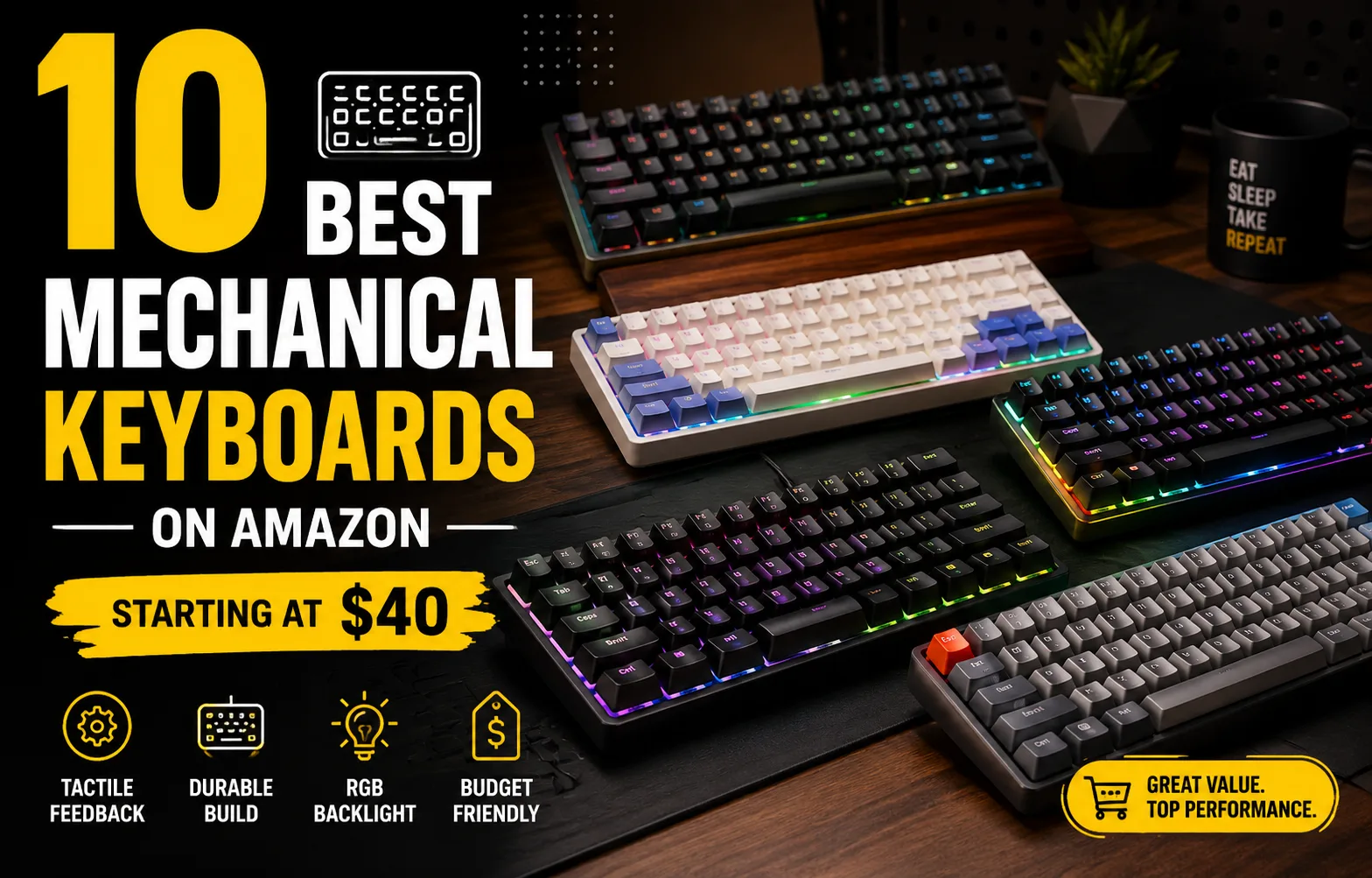 10 Best Mechanical Keyboards on Amazon Starting at $40