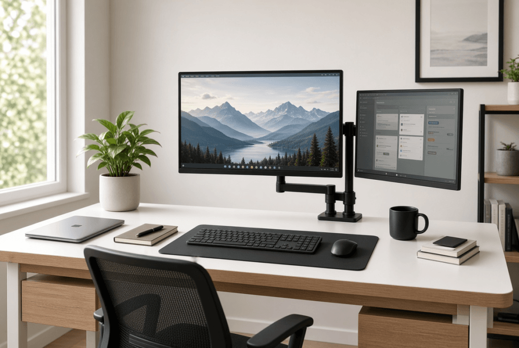 Set Up Dual Monitors for Home Office