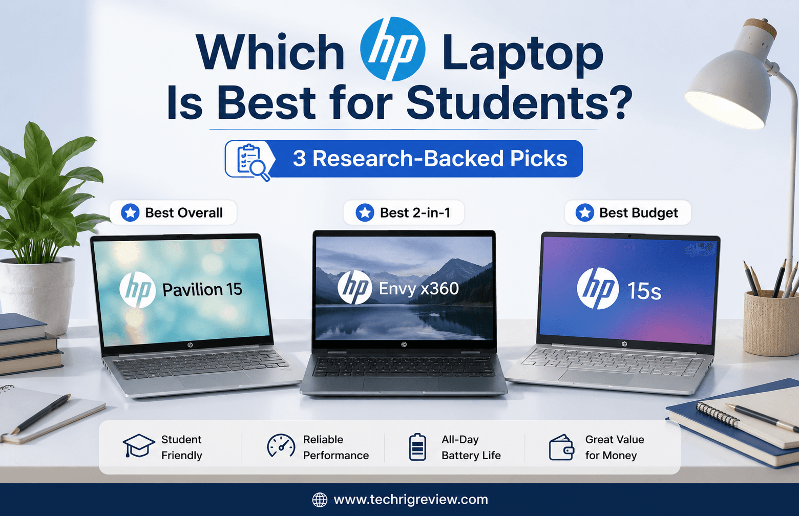 Which HP Laptop Is Best for Students in 2026? 3 Research-Backed Picks
