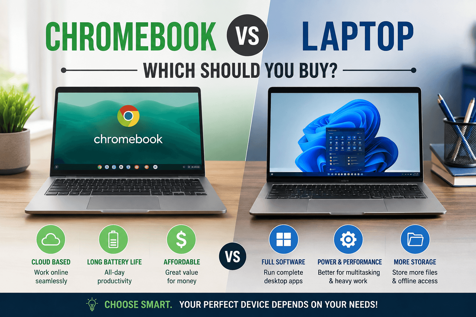 Chromebook vs Laptop: Which Should You Buy in 2026?