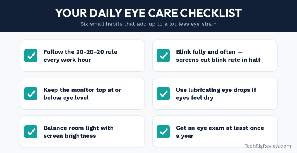 Your Daily Eye Care Checklist