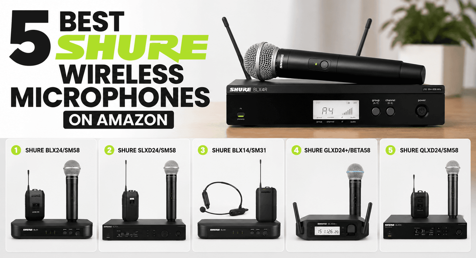 5 Best Shure Wireless Microphones on Amazon in 2026