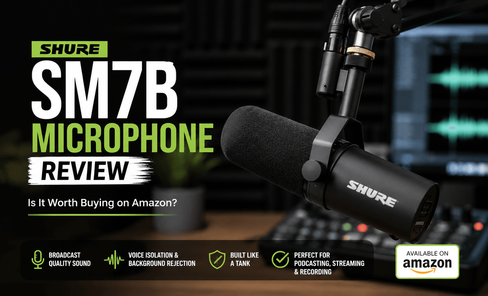 Shure SM7B Microphone Review: Is It Worth Buying on Amazon?