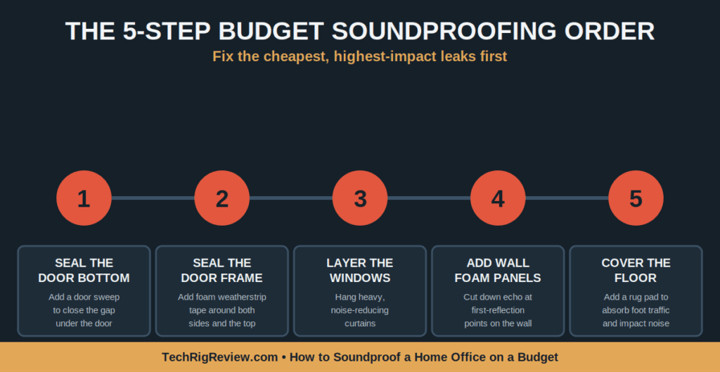 The 5-Step Budget Soundproofing Order