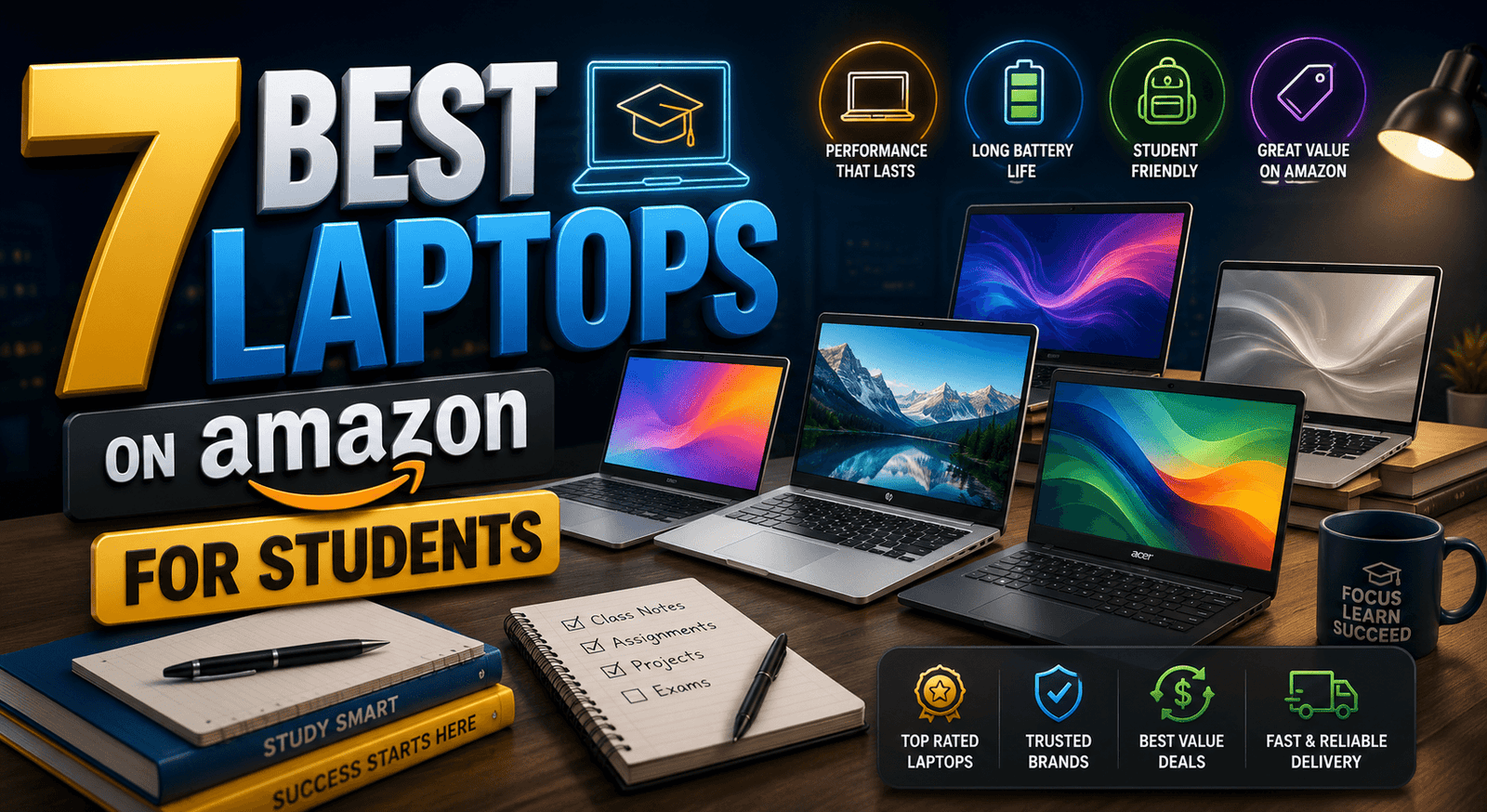 7 Best Laptops on Amazon for Students