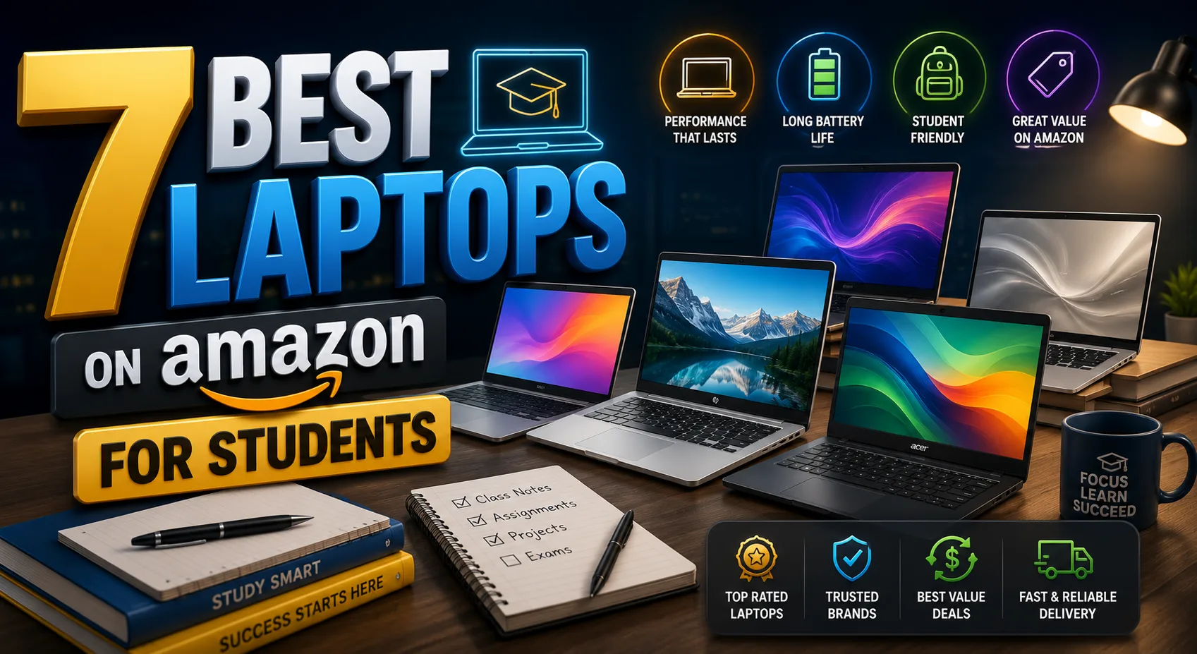 7 Best Laptops on Amazon for Students