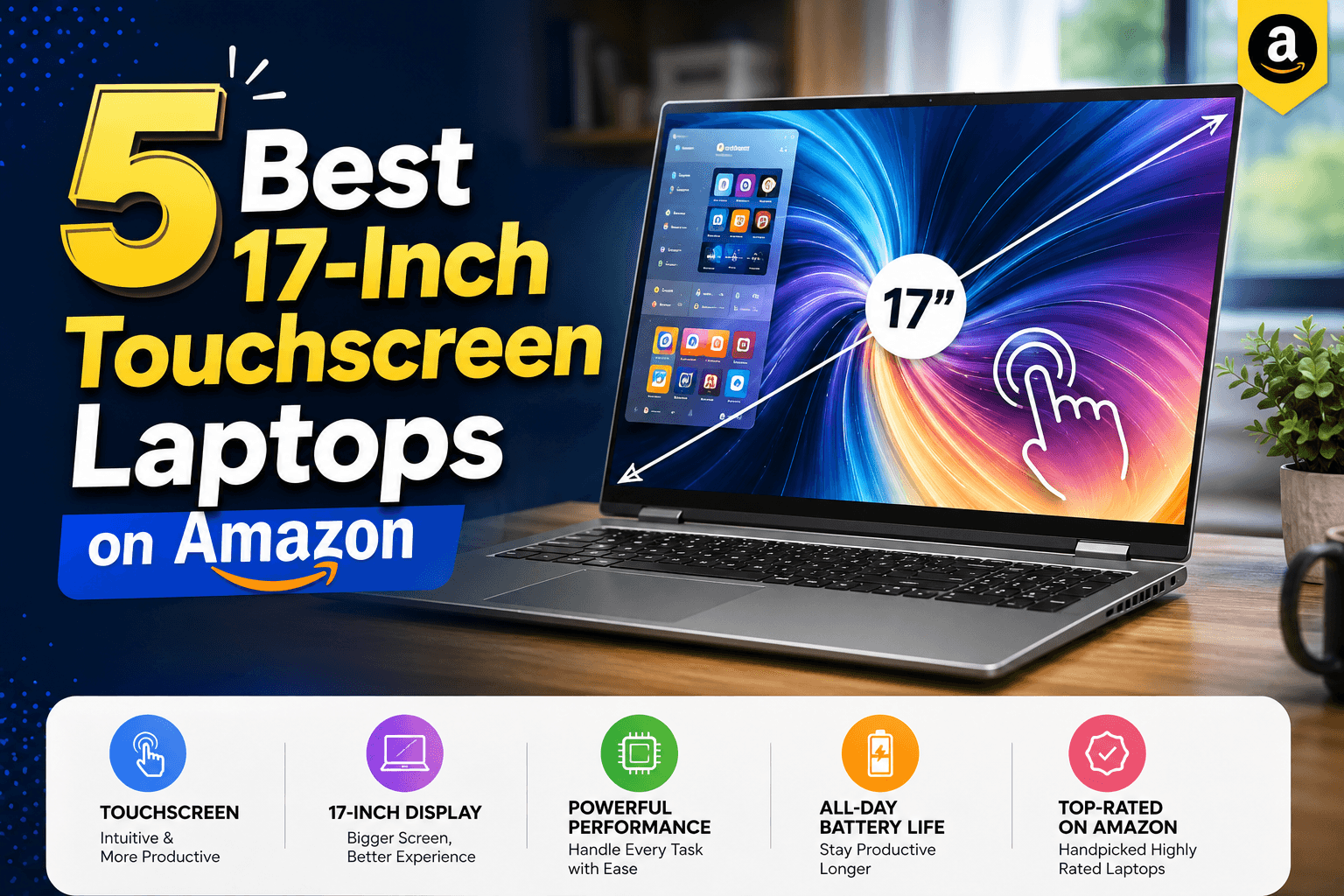 5 Best 17-Inch Touchscreen Laptops on Amazon in 2026