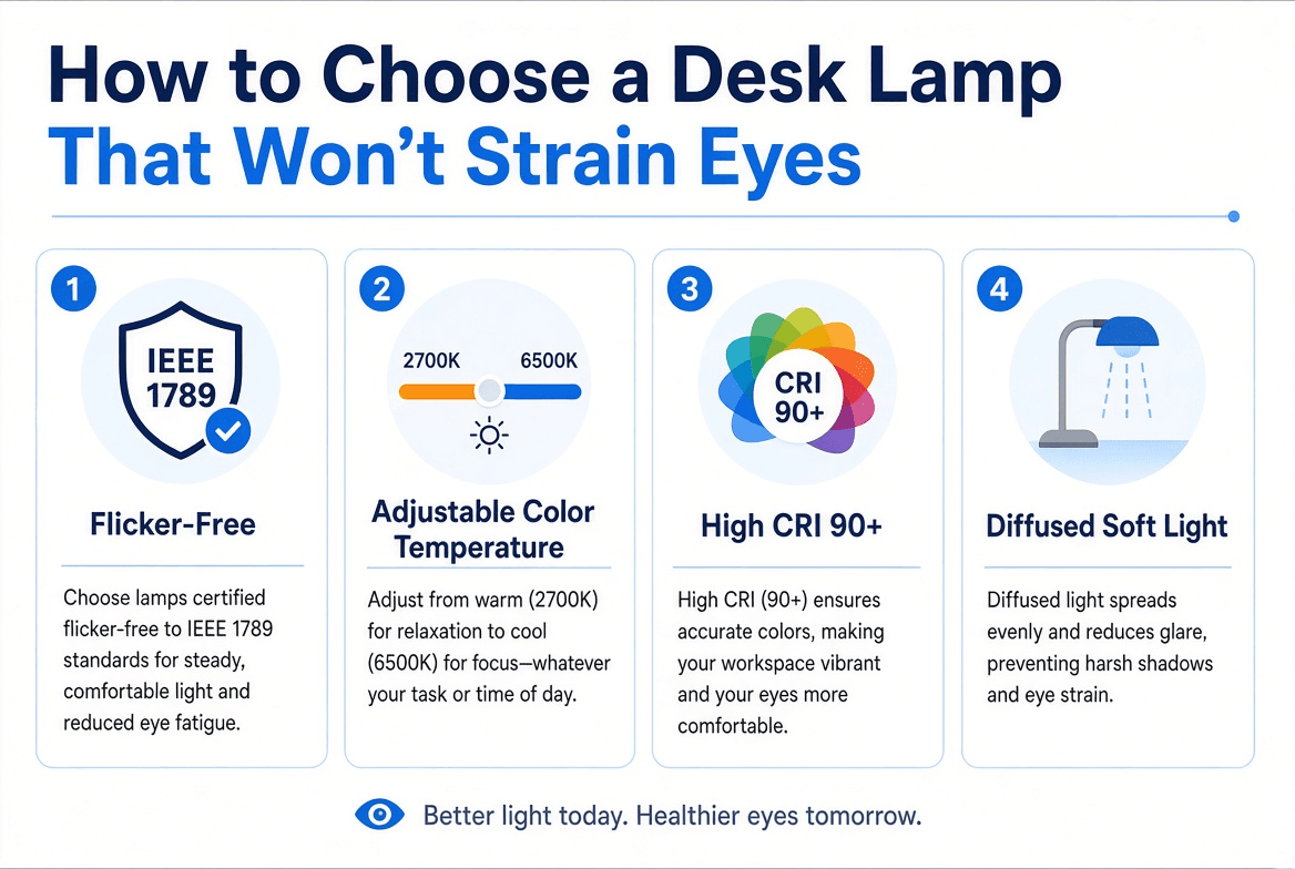 How to Choose a Desk Lamp That Won’t Strain Your Eyes