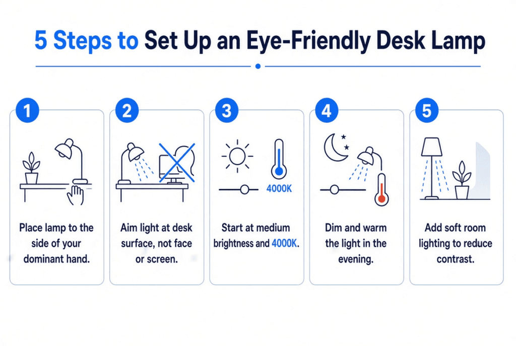 How to Set Up Your Desk Lamp for Maximum Comfort
