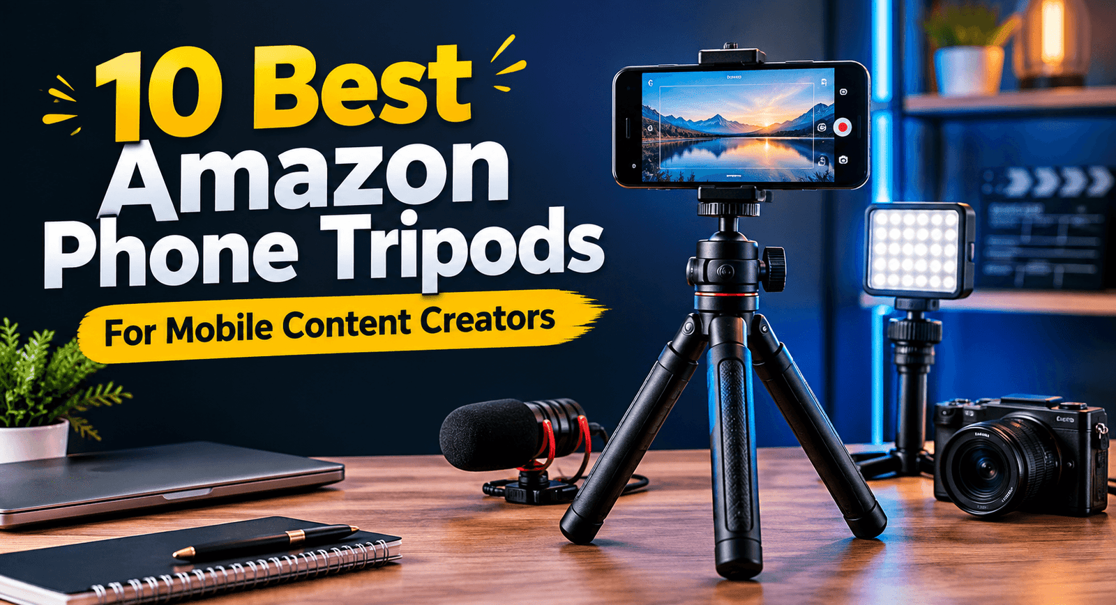 10 Best Amazon Phone Tripods for Mobile Content Creators