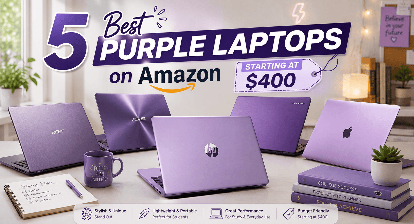 5 Best Purple Laptops on Amazon in 2026: Stylish Picks Worth Buying
