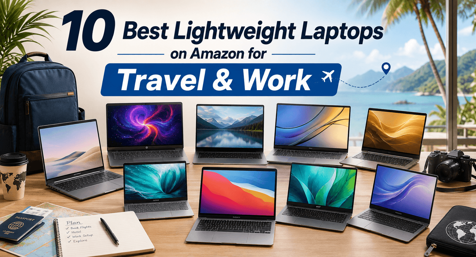10 Best Lightweight Laptops on Amazon for Travel & Work
